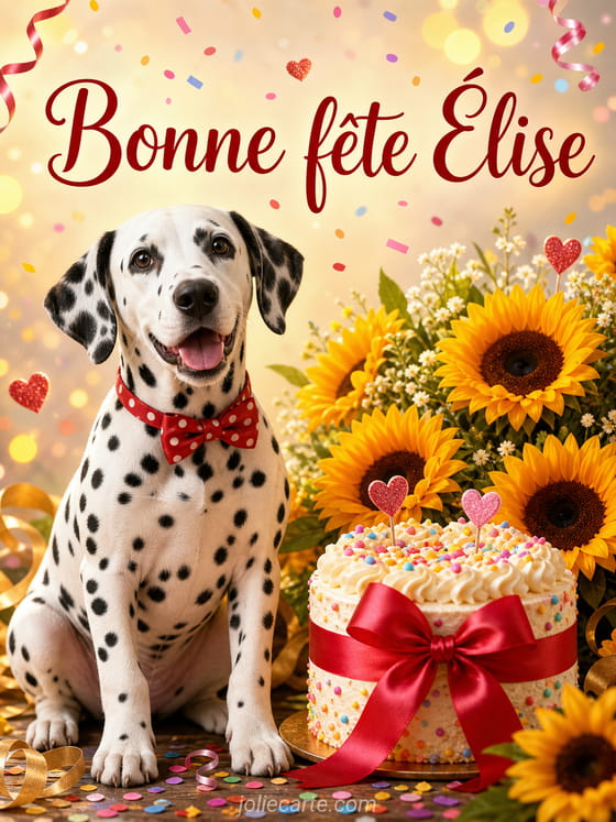 Carte bonne fĂȘte Ălise