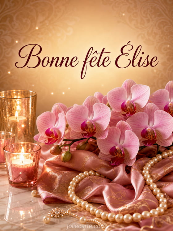 Carte bonne fĂȘte Ălise