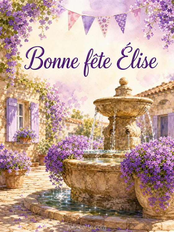 Carte bonne fĂȘte Ălise