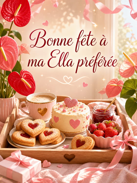 Carte bonne fĂȘte Ella
