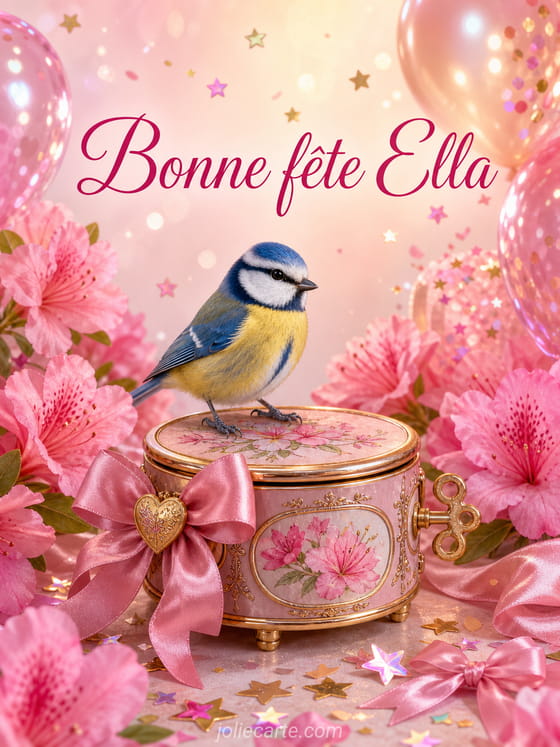 Carte bonne fĂȘte Ella