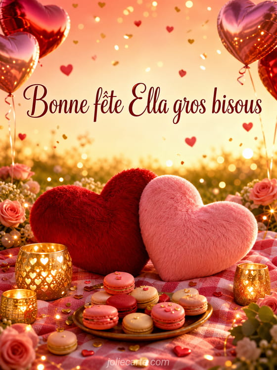 Carte bonne fĂȘte Ella