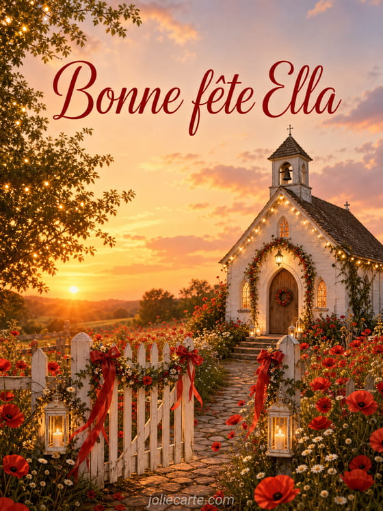 Carte bonne fĂȘte Ella