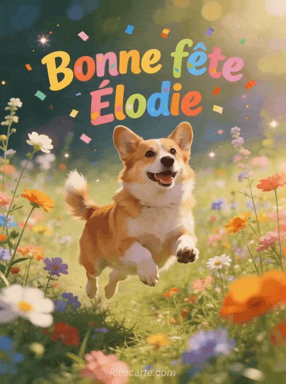 Bonne fête Elodie - Elodie gif bonne fete gratuit
