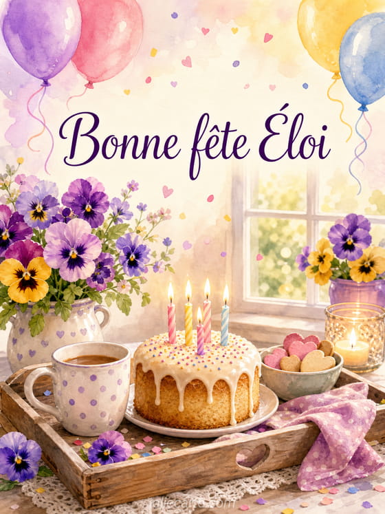 Carte bonne fête Éloi
