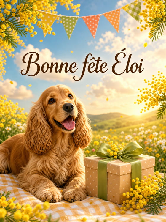 Carte bonne fête Éloi