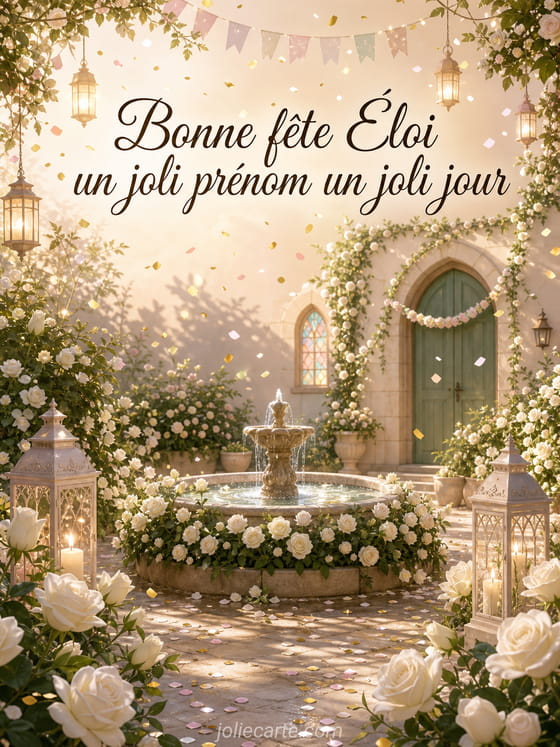 Carte bonne fête Éloi