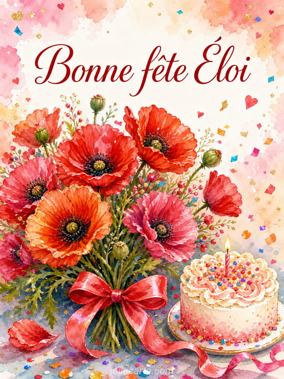 Carte bonne fête Éloi