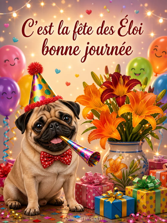 Carte bonne fête Éloi