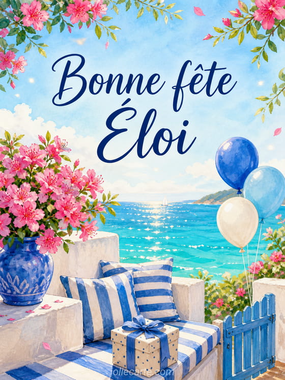 Carte bonne fête Éloi
