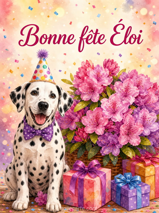 Carte bonne fête Éloi
