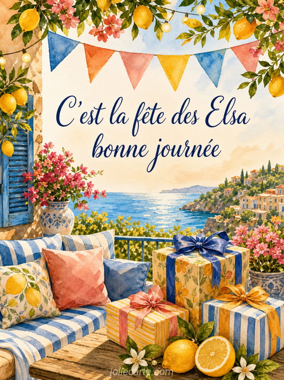 Carte bonne fête Elsa