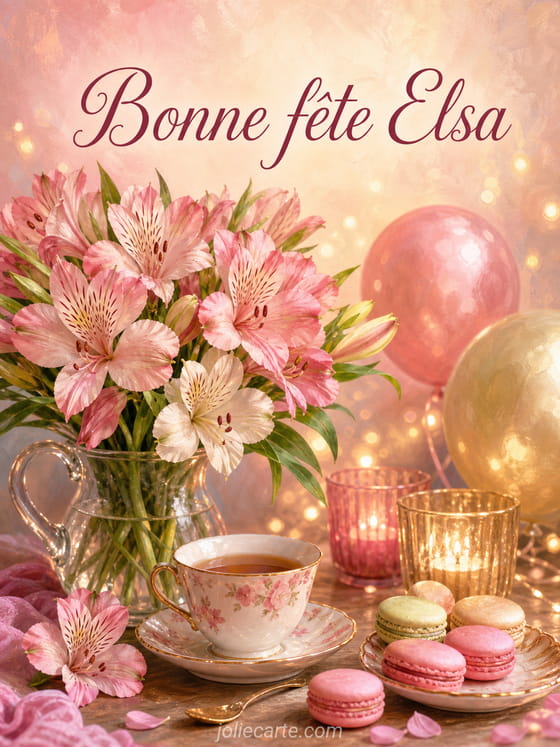 Carte bonne fête Elsa