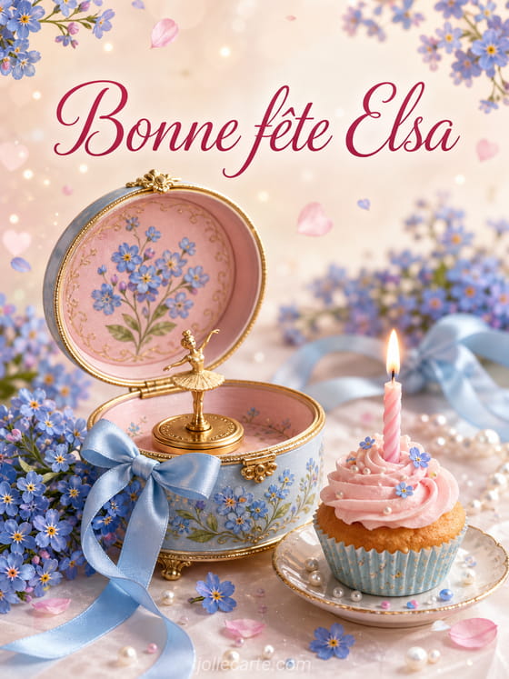 Carte bonne fête Elsa