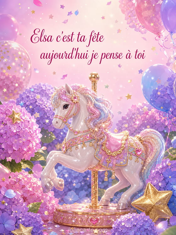 Carte bonne fête Elsa