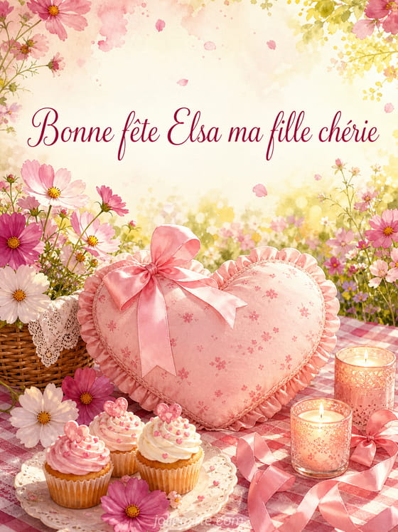Carte bonne fête Elsa