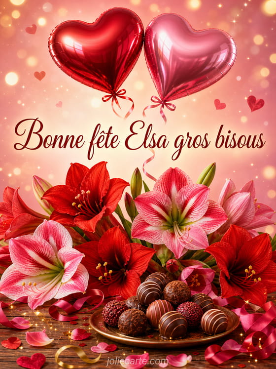 Carte bonne fête Elsa