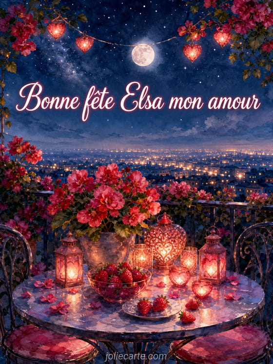 Carte bonne fête Elsa