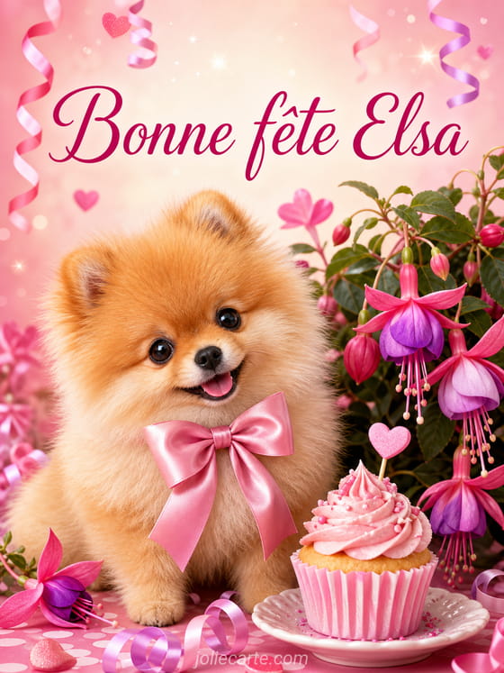 Carte bonne fête Elsa