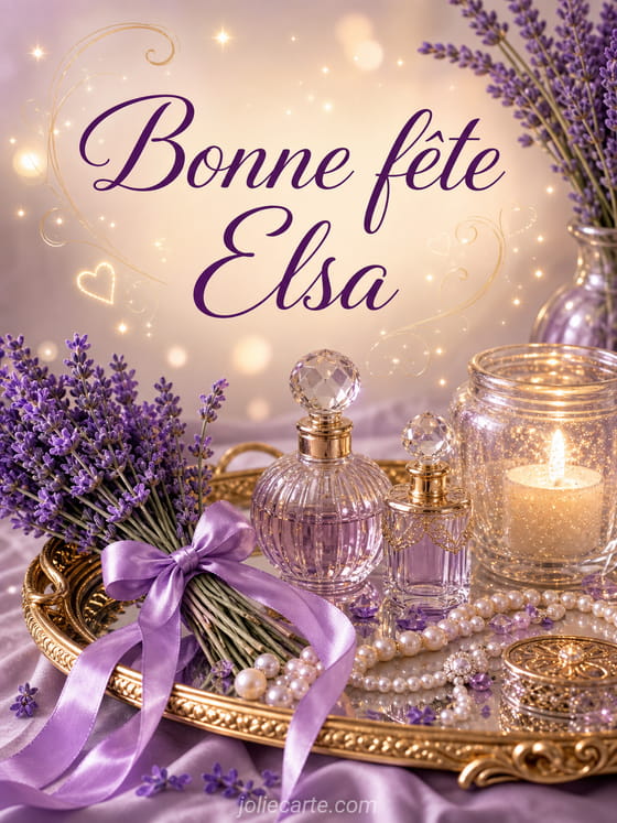 Carte bonne fête Elsa