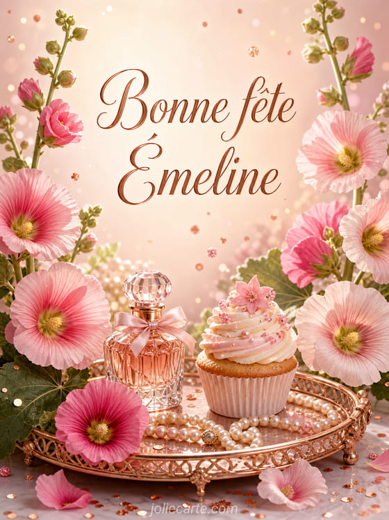 Carte bonne fête Émeline