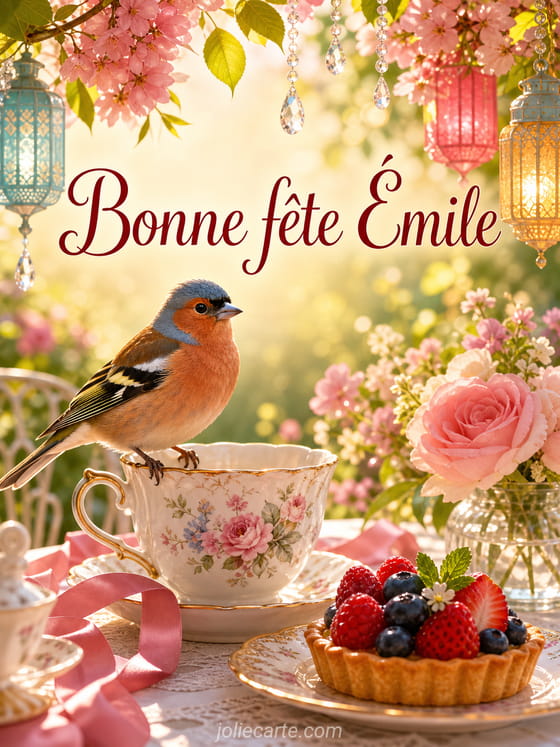 Carte bonne fĂȘte Ămile