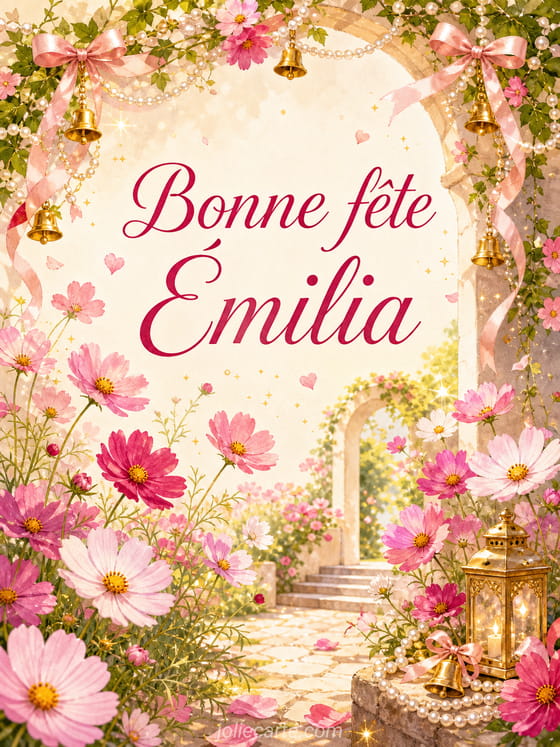 Carte bonne fĂȘte Ămilia