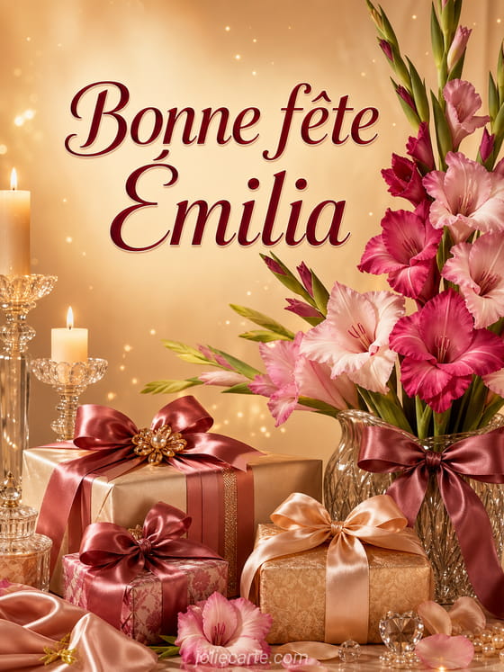 Carte bonne fĂȘte Ămilia