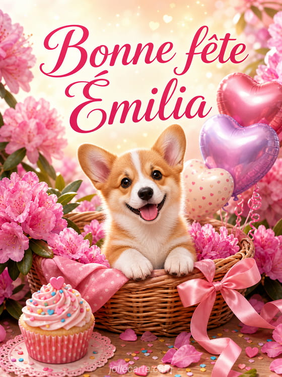 Carte bonne fĂȘte Ămilia