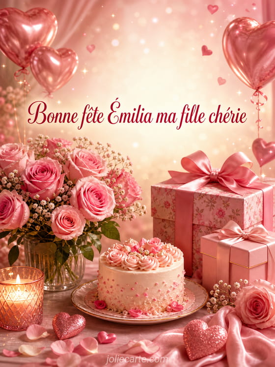 Carte bonne fĂȘte Ămilia