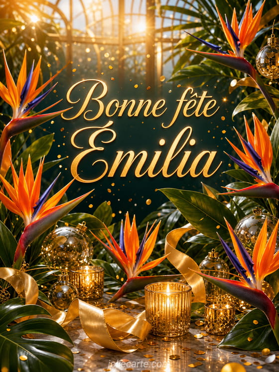 Carte bonne fĂȘte Ămilia
