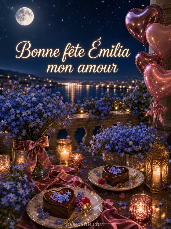 Carte bonne fĂȘte Ămilia