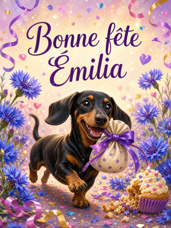 Carte bonne fĂȘte Ămilia