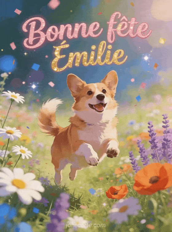 Bonne fête Emilie - Emilie gif bonne fete gratuit