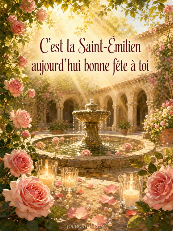 Carte bonne fête Émilien