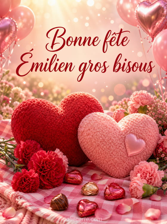 Carte bonne fête Émilien