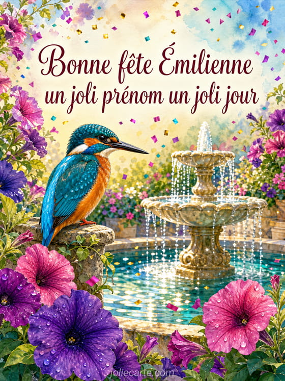 Carte bonne fĂȘte Ămilienne