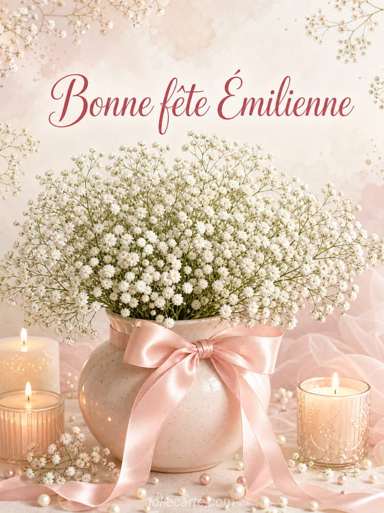 Carte bonne fĂȘte Ămilienne