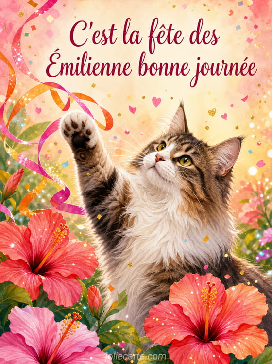 Carte bonne fĂȘte Ămilienne