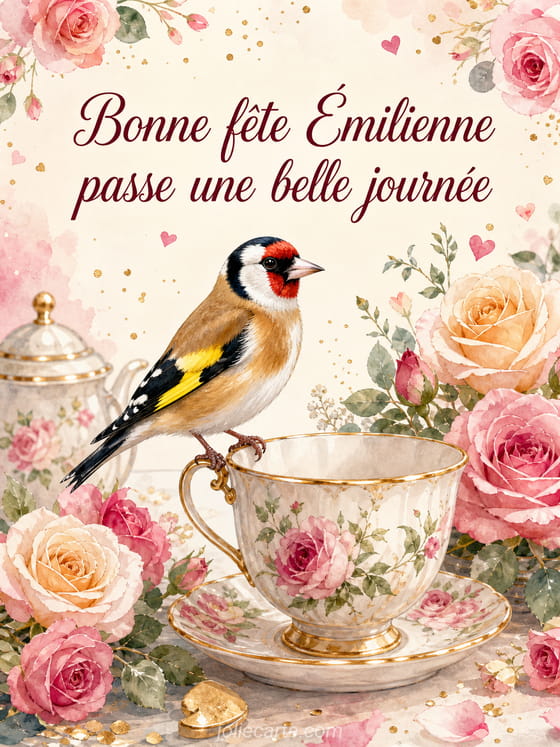 Carte bonne fĂȘte Ămilienne