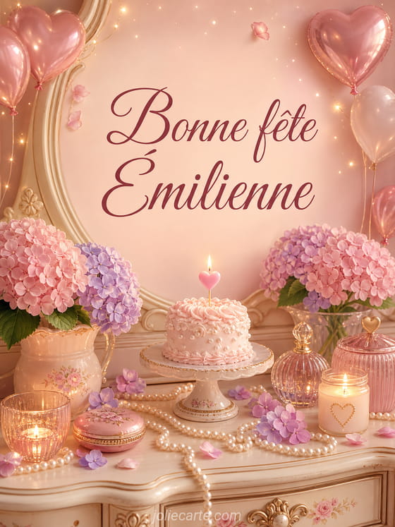 Carte bonne fĂȘte Ămilienne