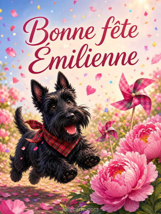 Carte bonne fĂȘte Ămilienne