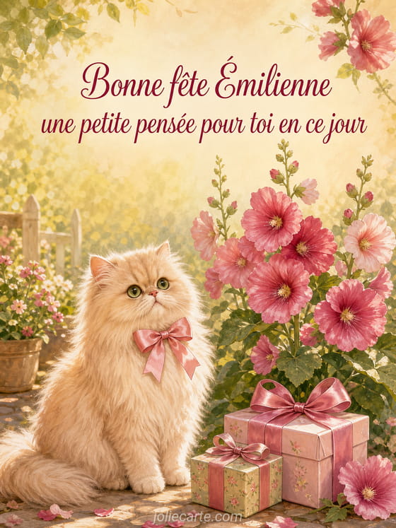 Carte bonne fĂȘte Ămilienne