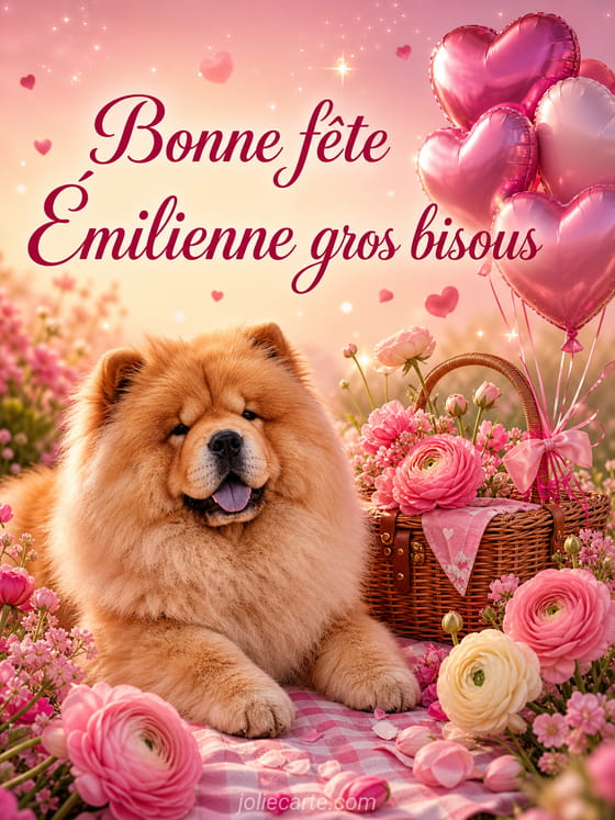 Carte bonne fĂȘte Ămilienne