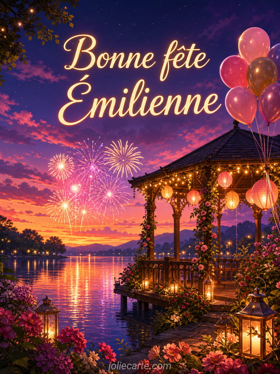 Carte bonne fĂȘte Ămilienne