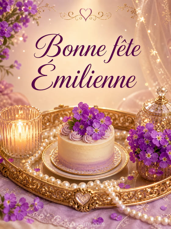Carte bonne fĂȘte Ămilienne