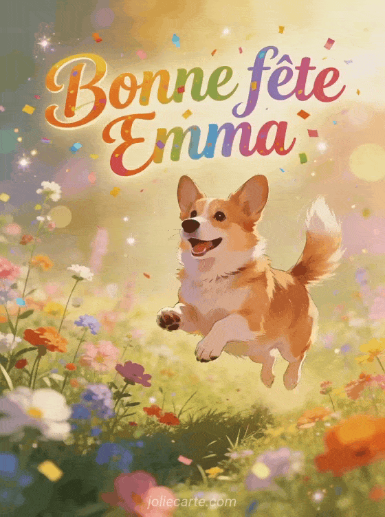 Bonne fête Emma - Emma gif bonne fete gratuit