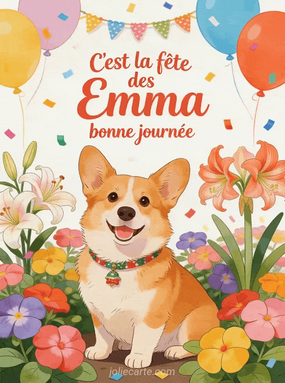 Bonne fête Emma - Bonne fete emma gif