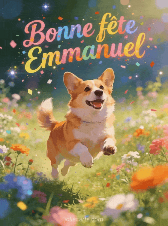Bonne fête Emmanuel - Emmanuel gif bonne fete gratuit