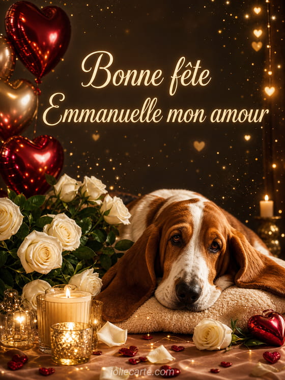 Carte bonne fête Emmanuelle